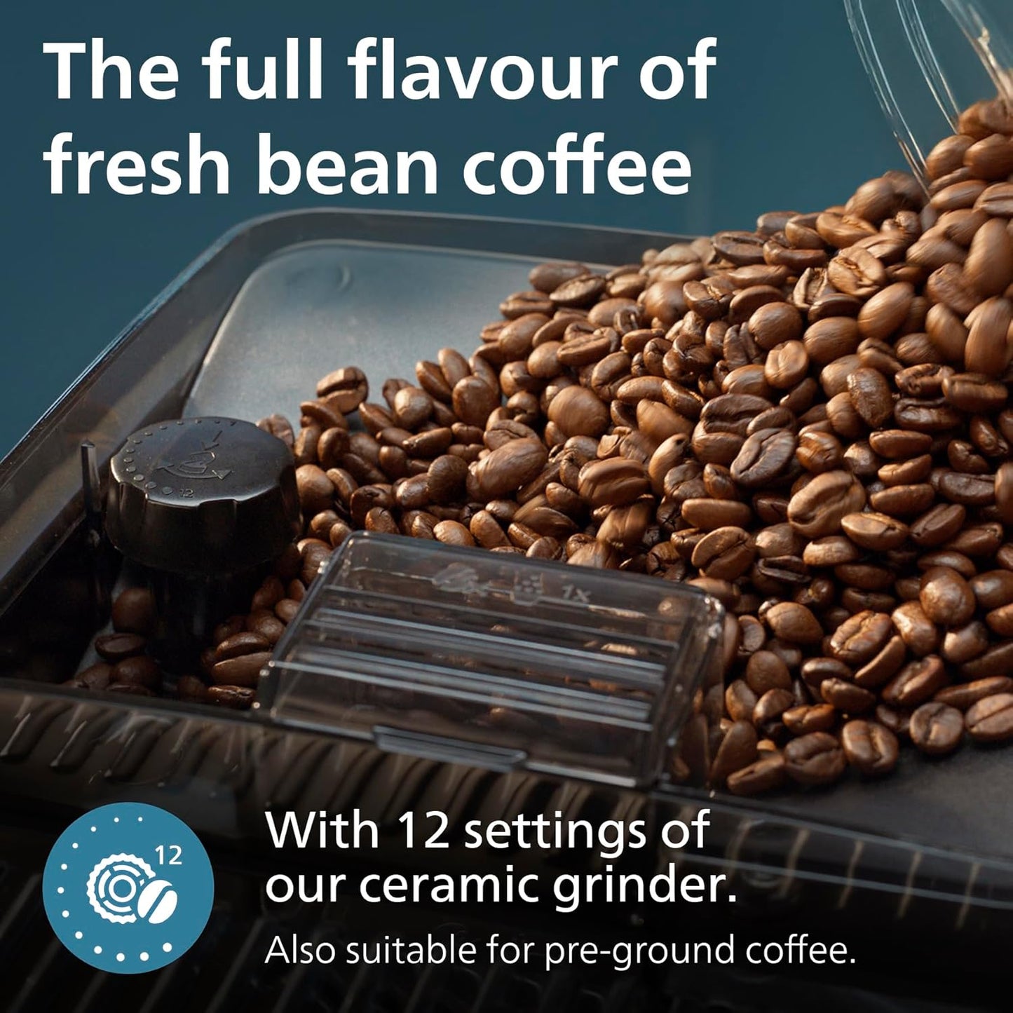 5400 Series Bean to Cup Coffee Machine EP5446/70–12 Coffee Varieties,LatteGo Milk Frother,Fastest-to-Clean,Ceramic Grinder,Fully Automatic Espresso & Cappuccino maker–Black